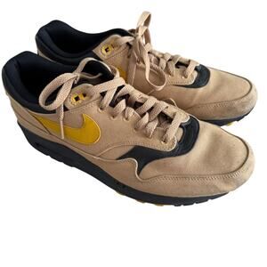 Nike Air Max 1 Premium 875844-700 Elemental Gold/ Men's Athletic Shoes Size 10